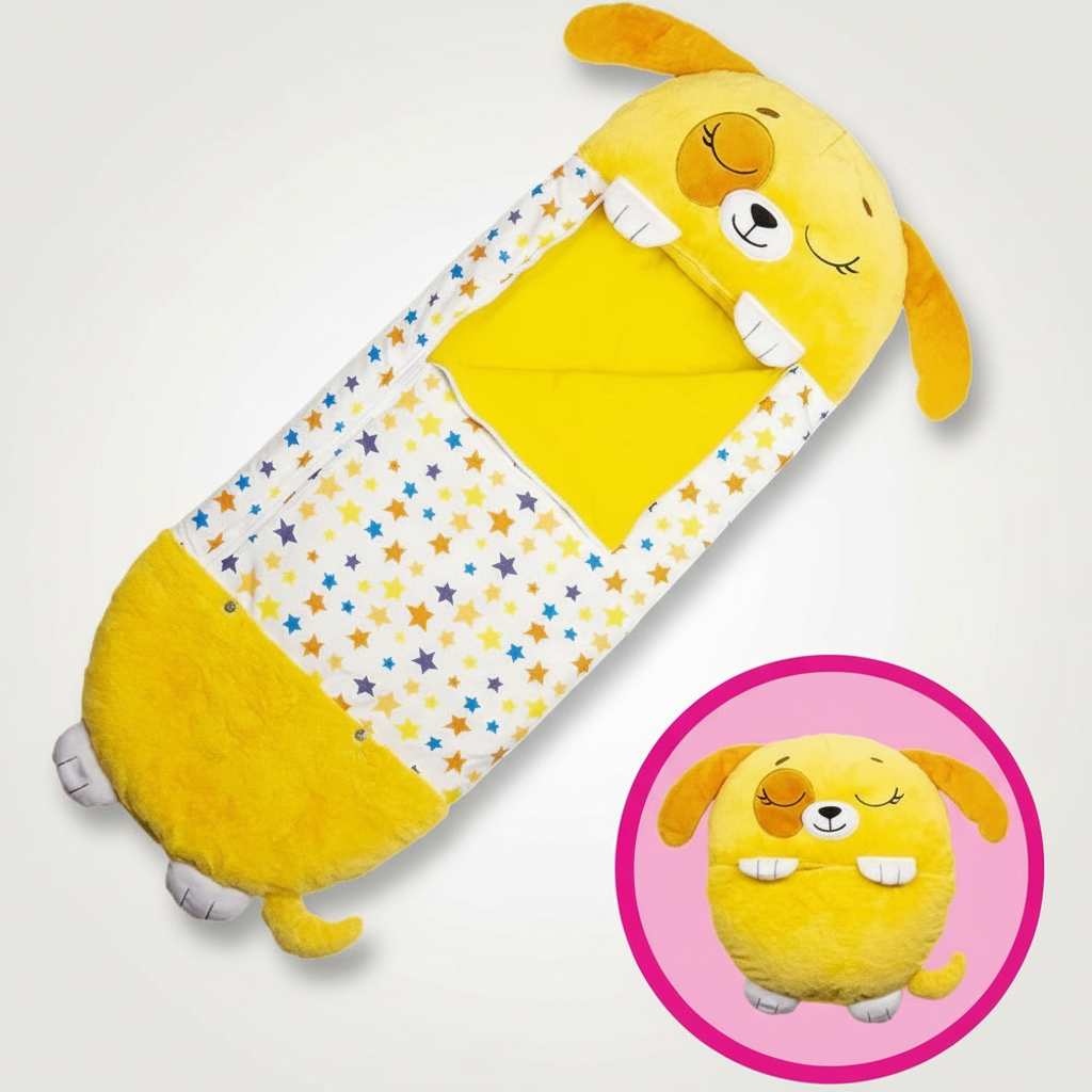 Pliocâlin - Faltbarer Schlafsack für Kinder in Form eines niedlichen Tieres – Snoozi