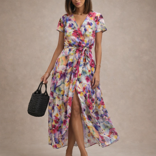 Brienne - Bedrucktes, Ausgestelltes Kleid