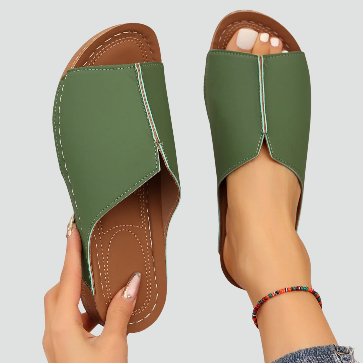 Bequeme Slip-On Sandalen – Leicht & Stylisch für Damen