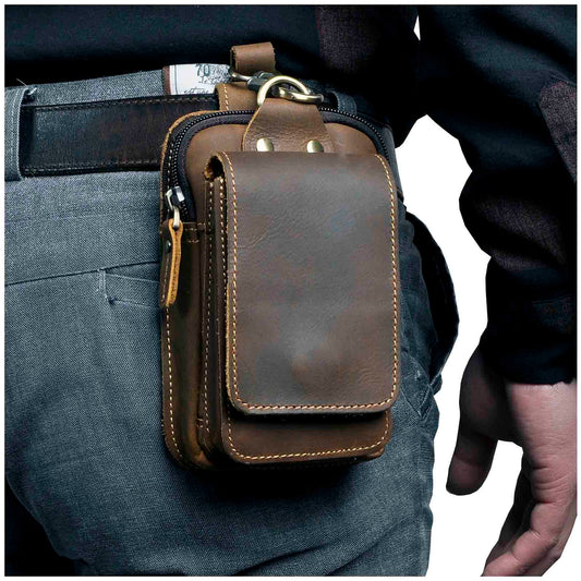 Lorven - Herren Gürteltasche aus echtem Leder