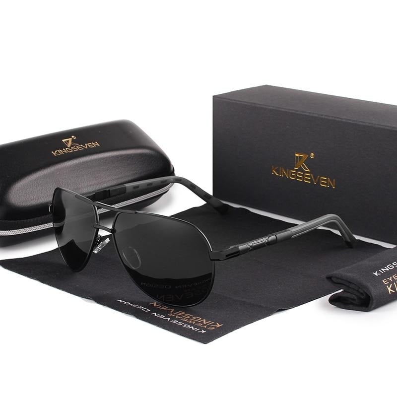 AluVision - Vintage Aluminium Sonnenbrille mit Polarisierung für Herren