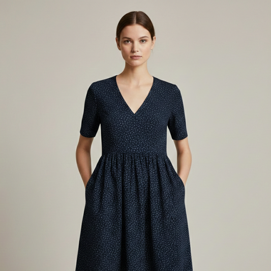 Leichtes Blumen Sommerkleid mit Taschen – Lockeres Freizeitkleid für Damen