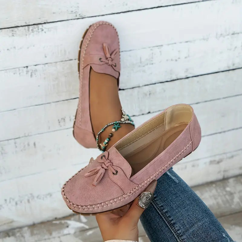 Bequeme Mokassins mit Quaste für Damen – Leichte Slip-On Loafer für Alltag & Freizeit