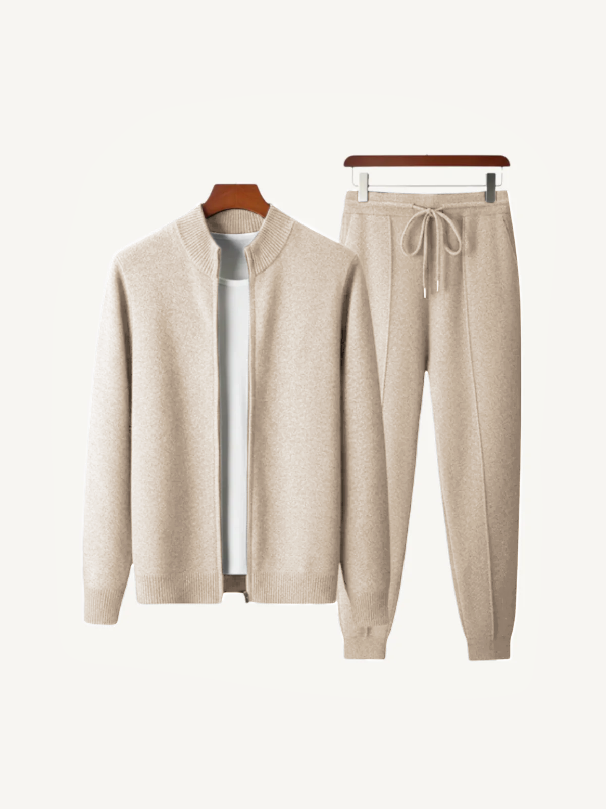 Elegantes Herren Lounge Set – Strickjacke & Jogginghose Komfortabel & Modern
