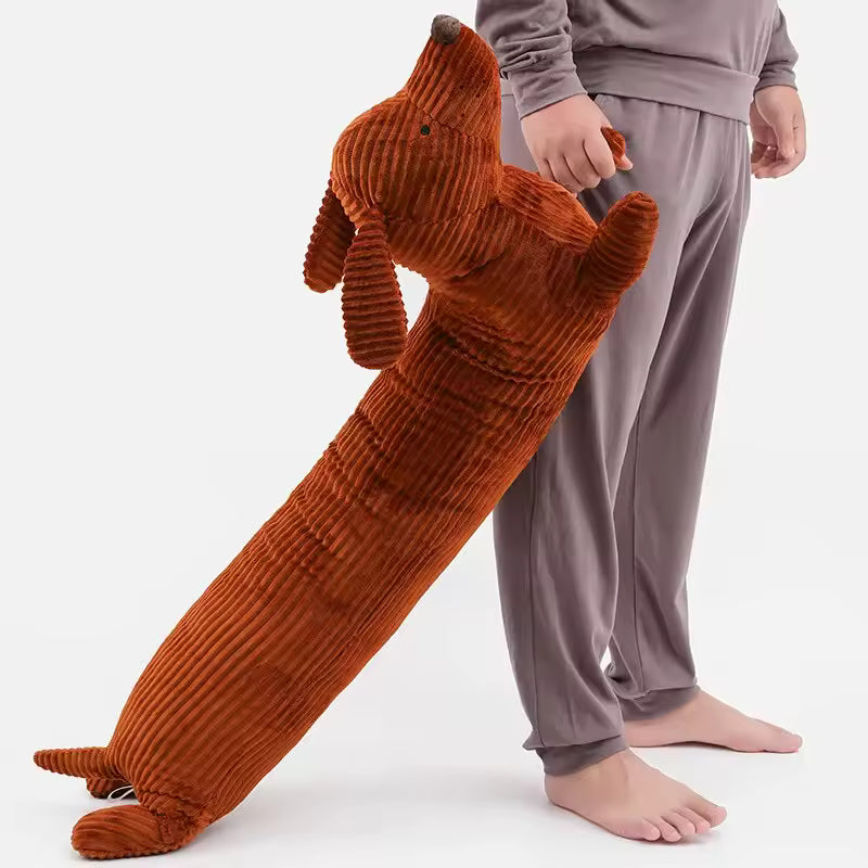 Aurateck - Türstopper und Kuschelkissen 2-in-1 Dackel