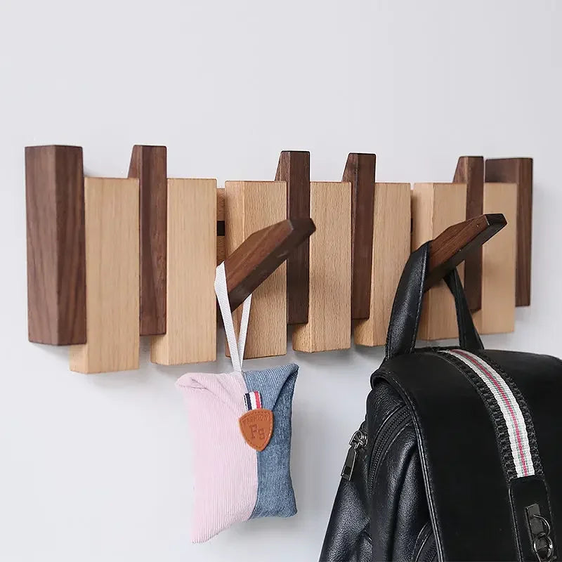Gaspard - Klavier Holz Kleiderständer | Eleganter Wandorganisator für den Eingangsbereich, Mäntel, Hüte und Schlüssel