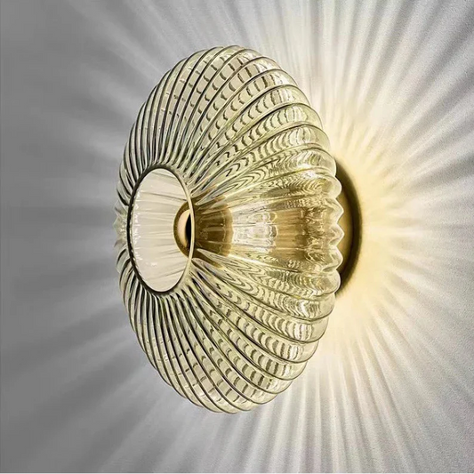 Rétrolume - Retro Wandleuchte aus modernem LED-Glas