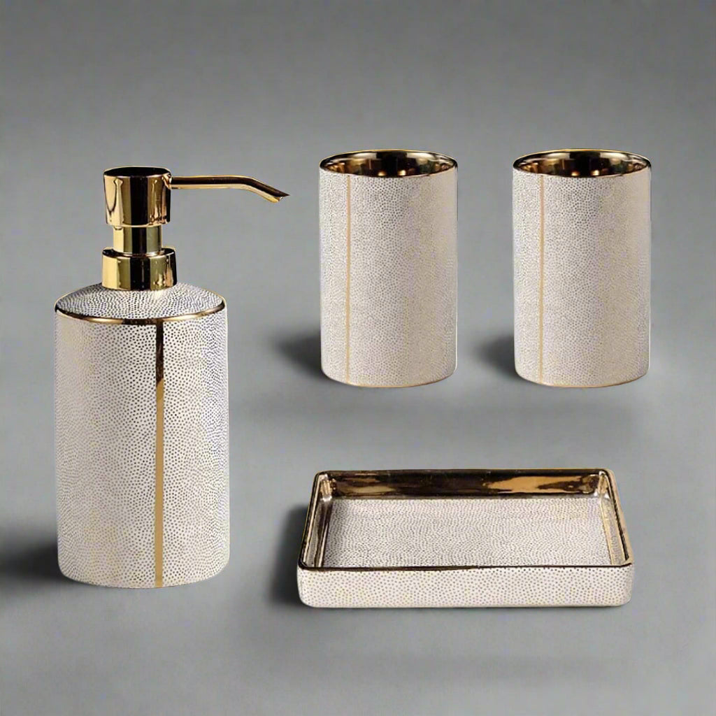 Céravie - Luxuriöses Keramik-Badezimmer-Set – 4 Teile