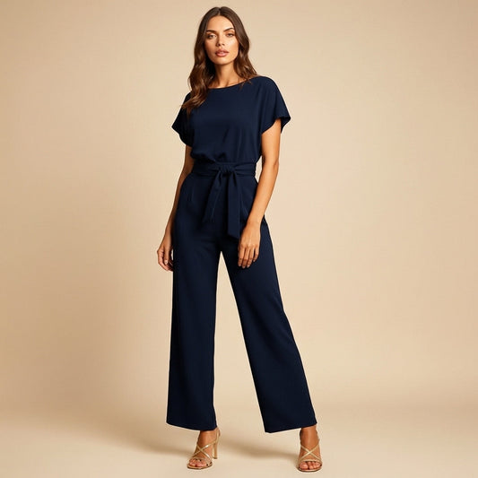 Noélie - Damen Overall mit Hocher Taille und Schnürung