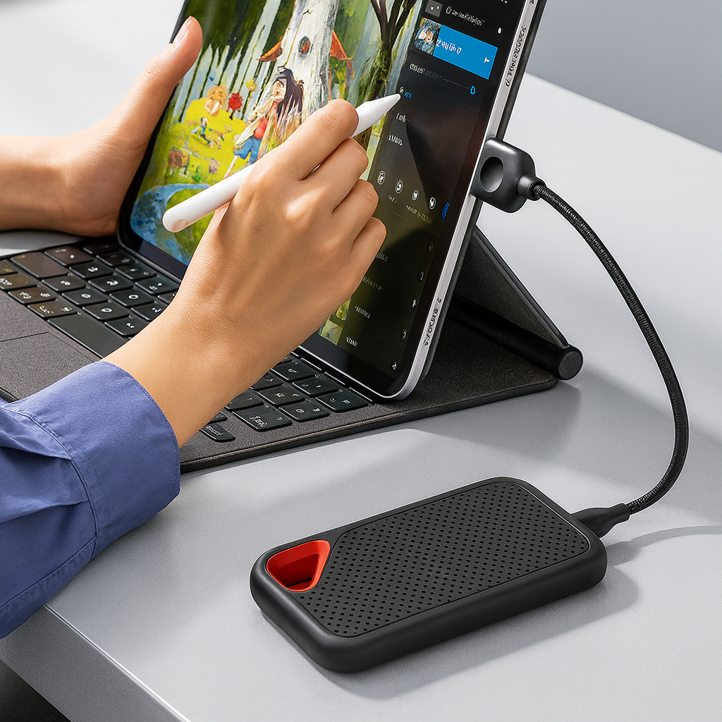 Tragbare Externe SSD mit USB-C & USB 3.1 – Schneller Datenspeicher für PC, Mac & Smartphone