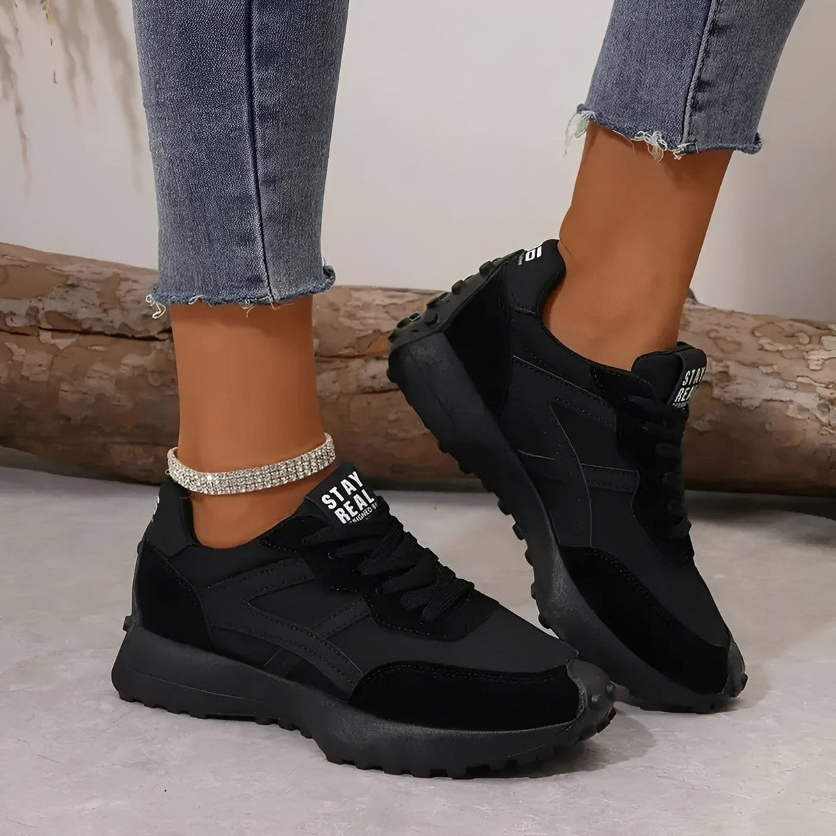 Célavie - Orthopädische Sneakers aus Wildleder für Frauen mit zusätzlicher Dämpfung