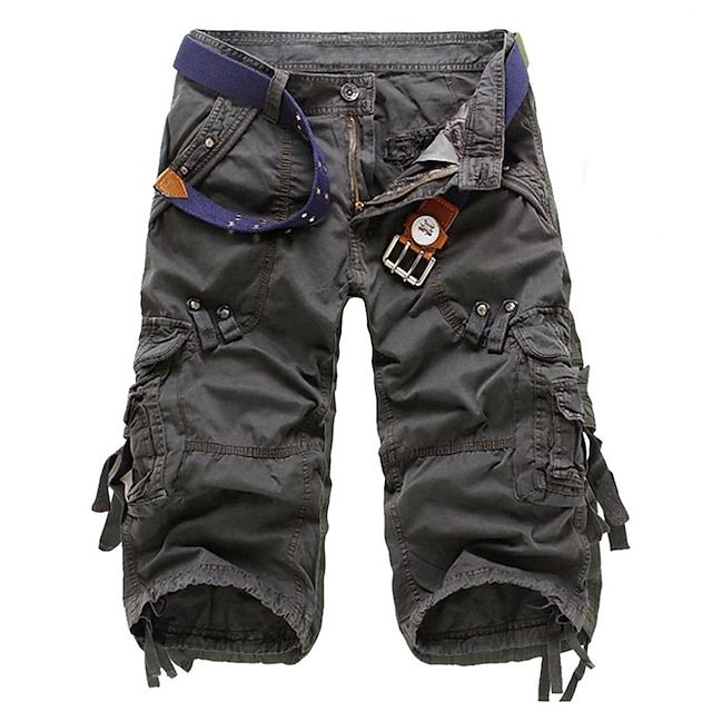 Cargo Shorts mit Gürtel für Herren – Robuste Freizeitshorts mit vielen Taschen