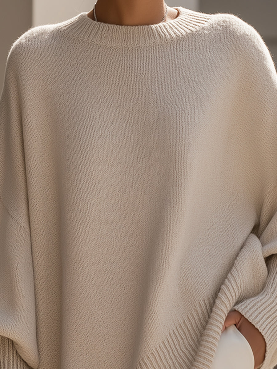 Améthys - Oversize-Pullover für Damen, schick und elegant, mühelose Eleganz