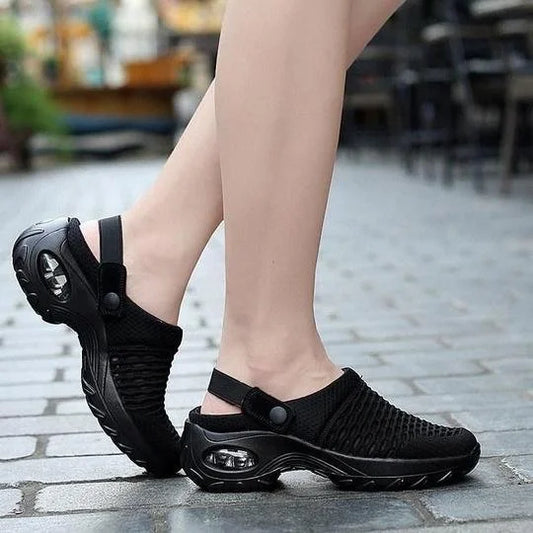 Orthopädische Damen Clogs mit Luftpolster – Atmungsaktive Komfort Pantoletten für Alltag & Freizeit