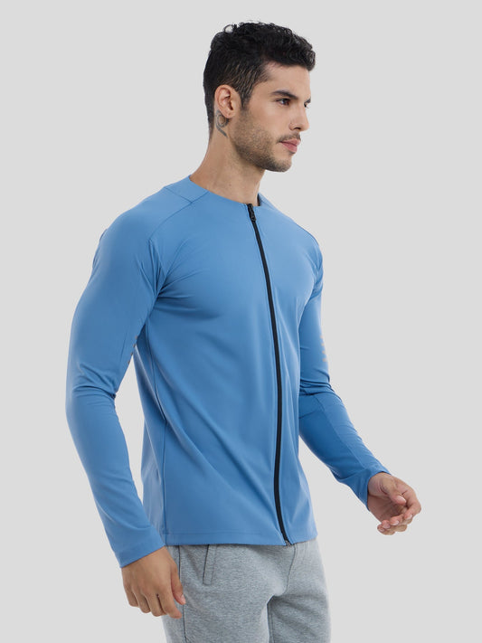 Maëlric - Sportjacke SmoothBlend mit schnelltrocknendem Material für Laufen und Fitness mit Reißverschlusskragen
