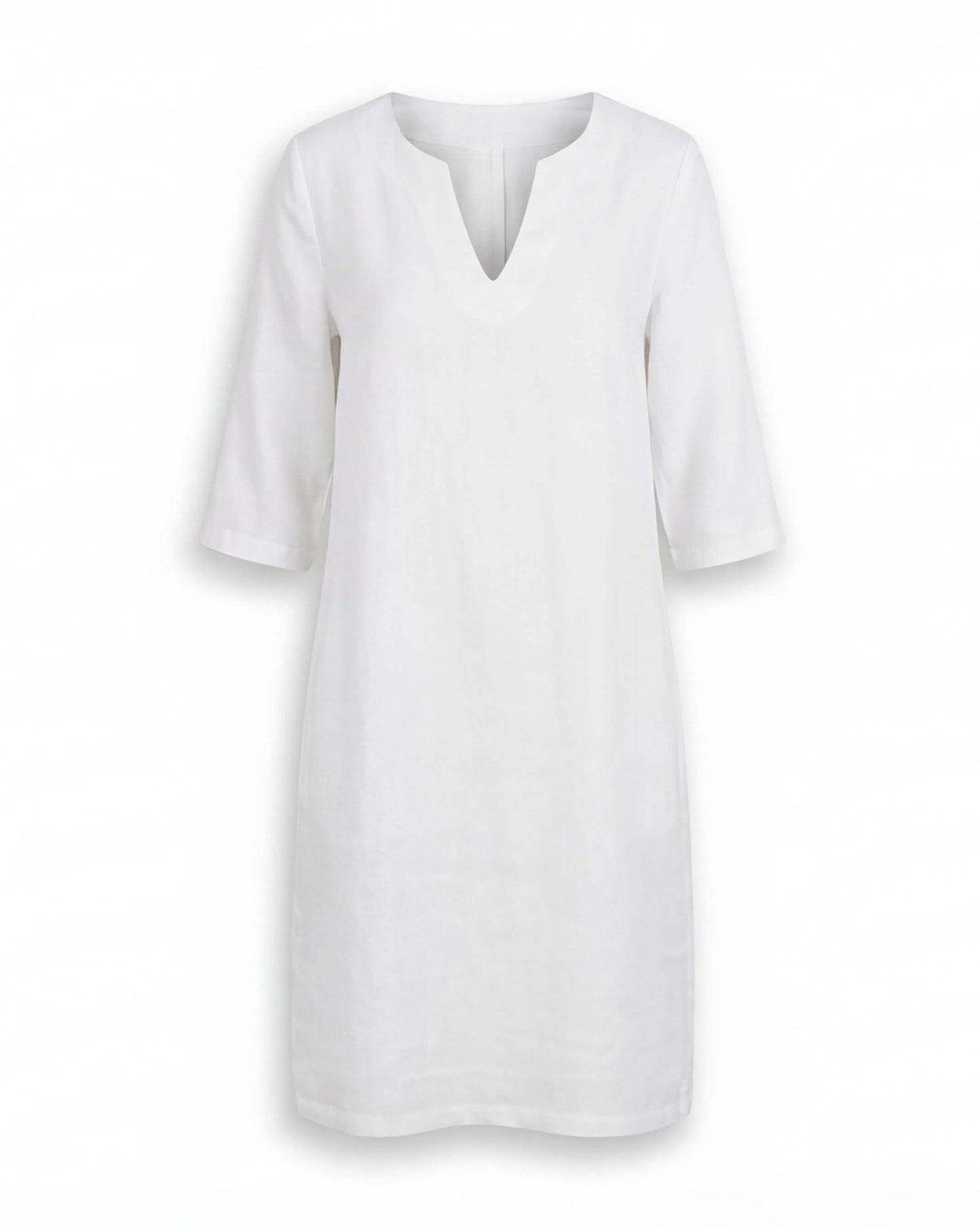 Leichtes Sommerkleid für Damen – Luftiges Kleid mit V-Ausschnitt & bequemer Passform