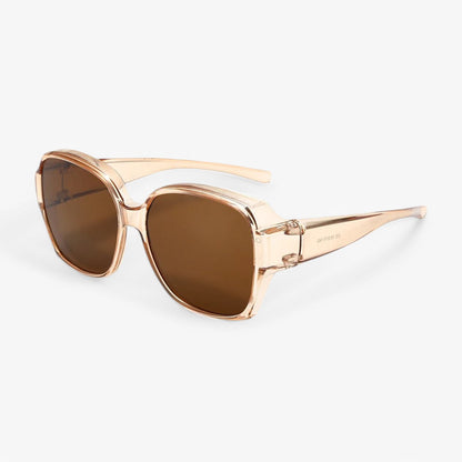 Elegante Oversize Sonnenbrille für Damen – Klassisches Design mit Gold-Detail & UV400 Schutz