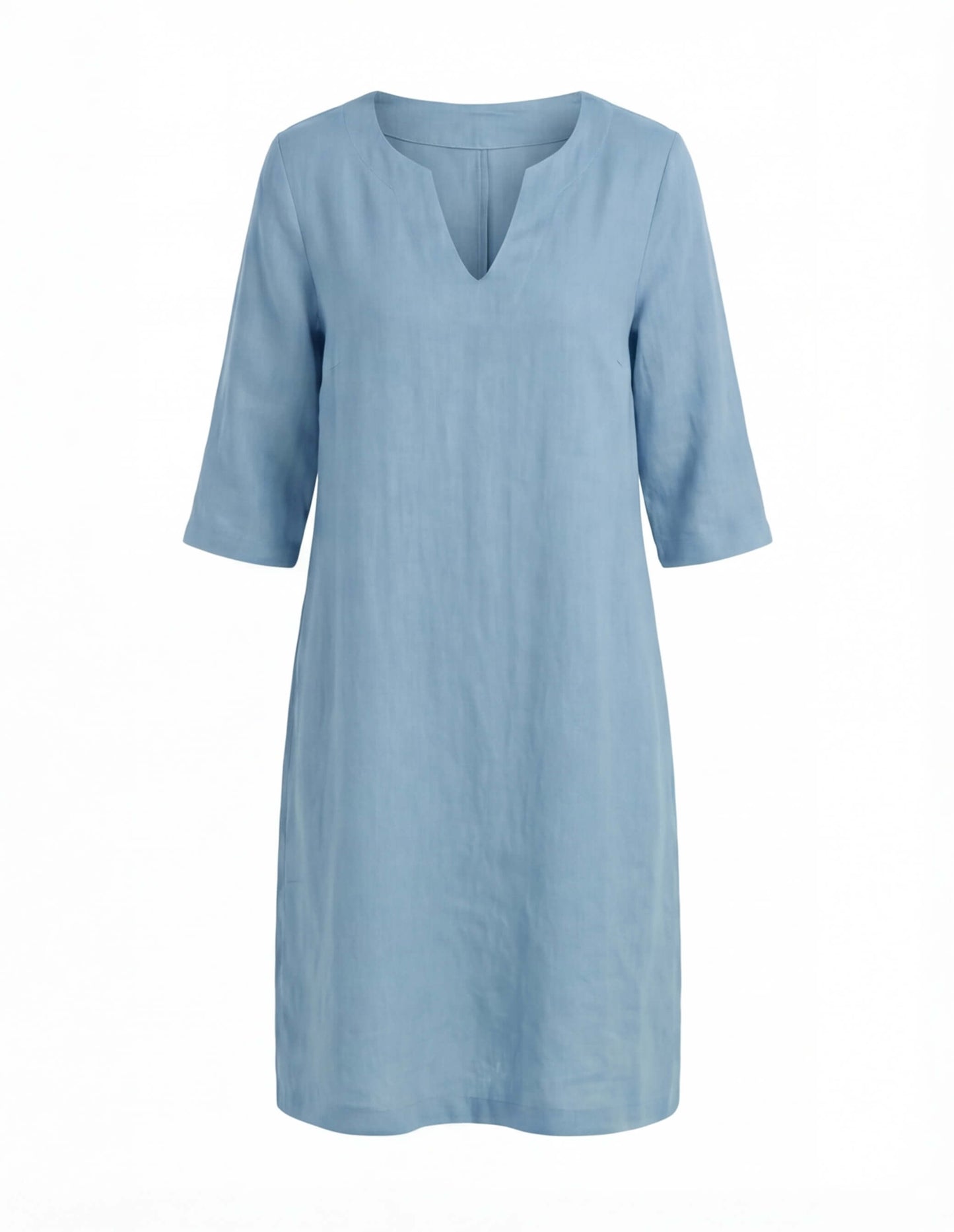 Leichtes Sommerkleid für Damen – Luftiges Kleid mit V-Ausschnitt & bequemer Passform