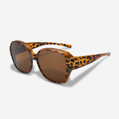 Elegante Oversize Sonnenbrille für Damen – Klassisches Design mit Gold-Detail & UV400 Schutz