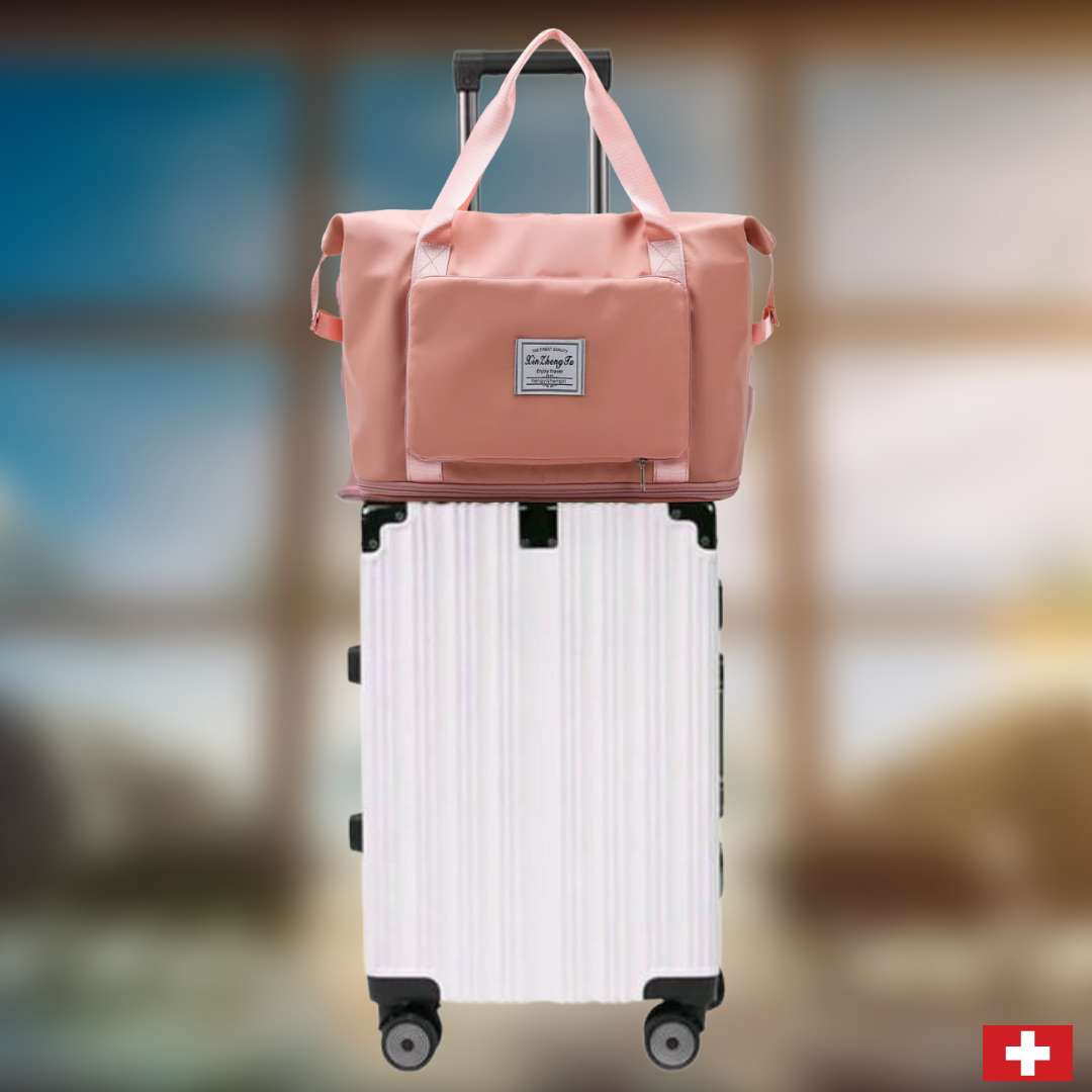 Große Damen Reisetasche mit Schuhfach – Faltbare Travel Bag für Handgepäck & Wochenende