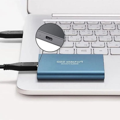 Ultraflache Portable SSD Festplatte mit USB-C – Schneller Externer Speicher für PC, Laptop & Smartphone