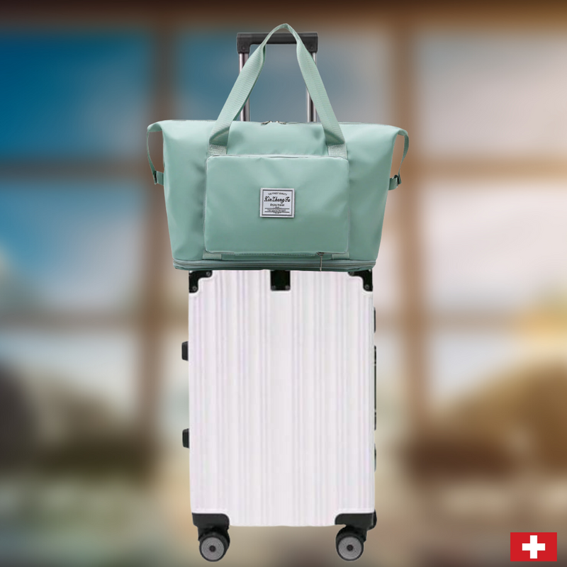 Große Damen Reisetasche mit Schuhfach – Faltbare Travel Bag für Handgepäck & Wochenende