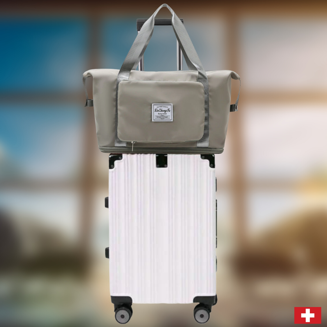 Große Damen Reisetasche mit Schuhfach – Faltbare Travel Bag für Handgepäck & Wochenende