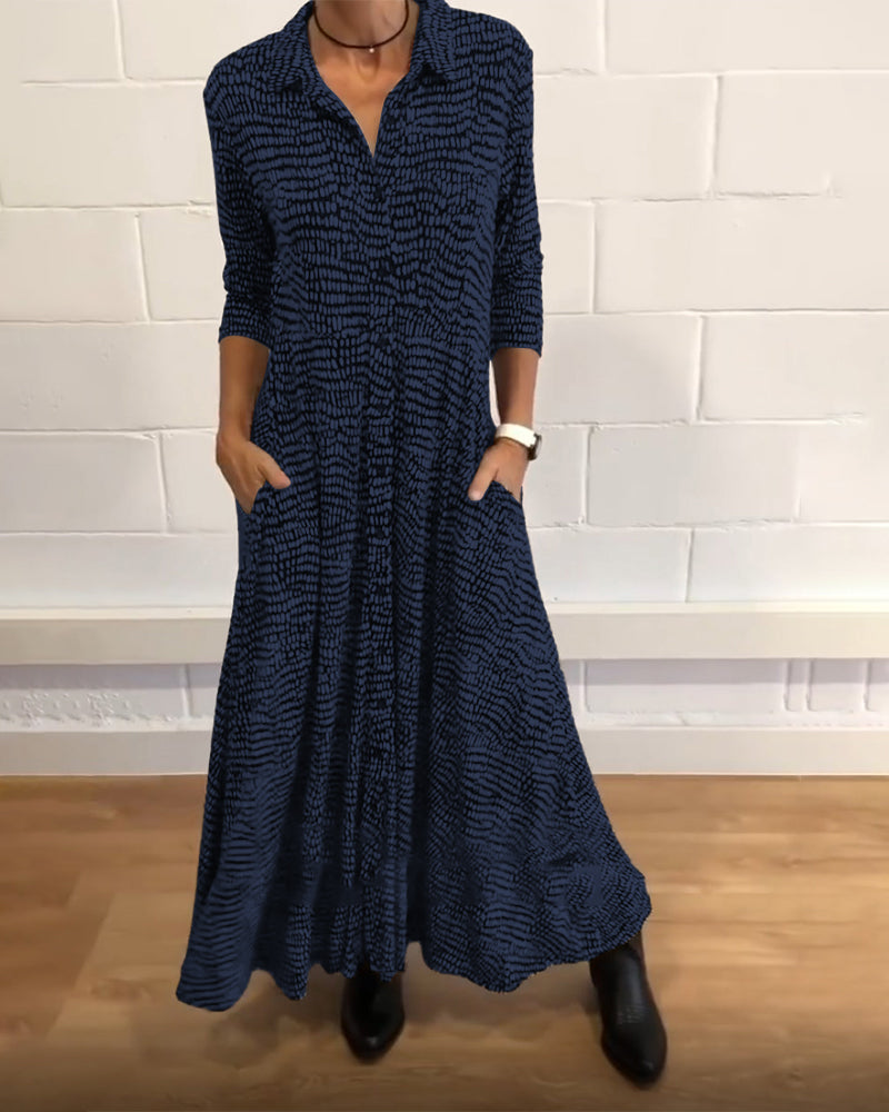 Apolline - Lange Hemdbluse, Bequem und Elegant, mit Weitem Schnitt, Knöpfen und Halbärmel für Frauen
