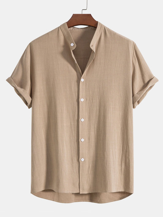 Leichtes Sommer Set aus Hemd & Hose für Herren – Luftiges Freizeit Outfit aus Leinenmix