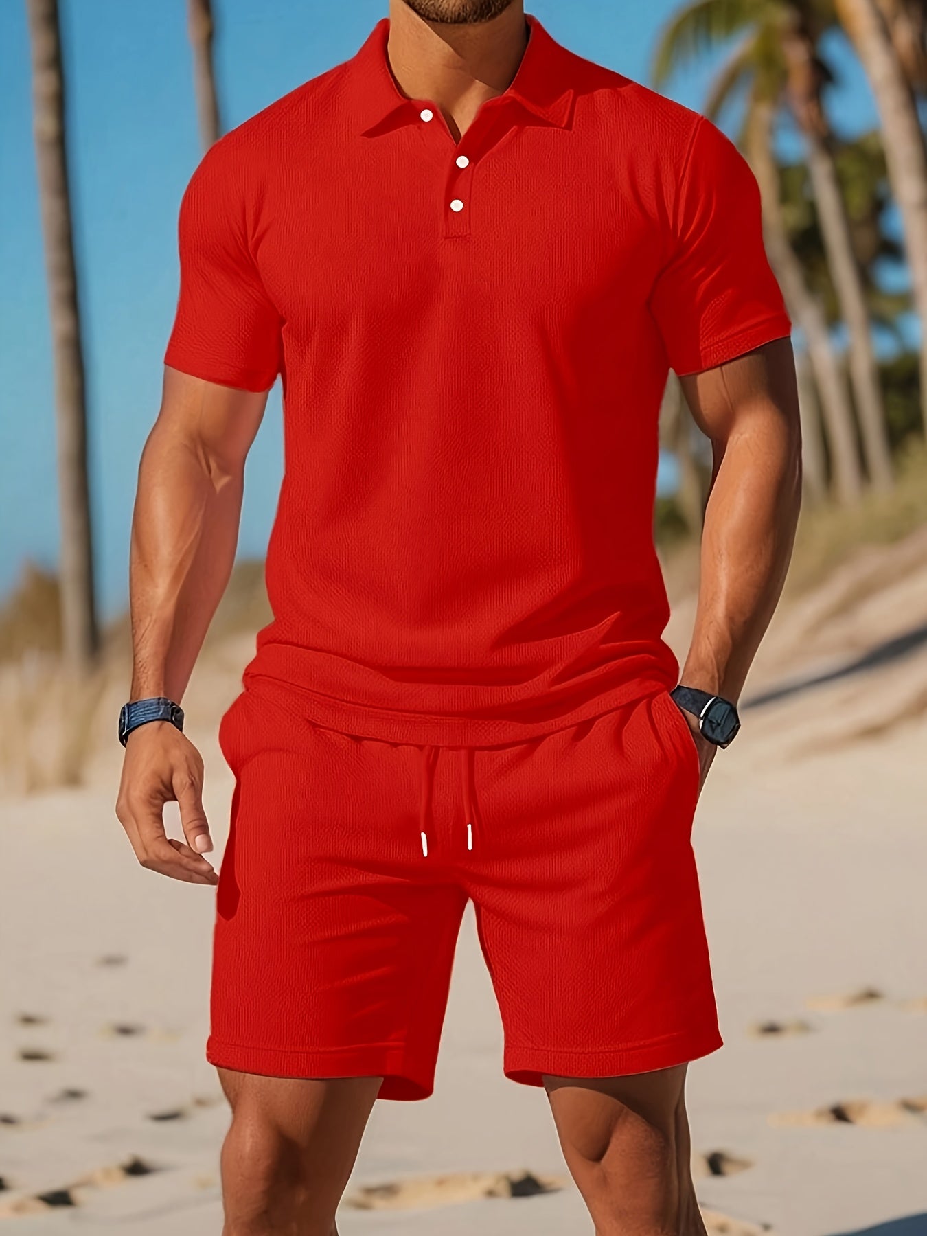 Herren Sommer Set mit Poloshirt & Shorts – Atmungsaktives Freizeit Outfit & moderner Komfort