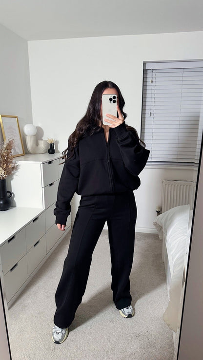 Élodivine - Oversize Jogginganzug mit Reißverschluss für Frauen