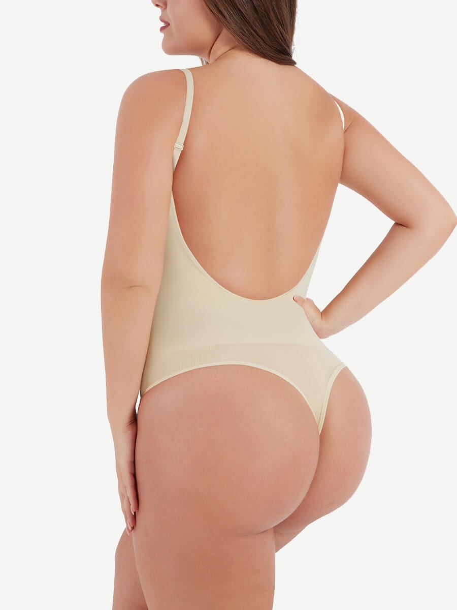 Figurformender Body mit Spaghettiträgern – Seamless Shapewear für Damen in Eleganter Passform