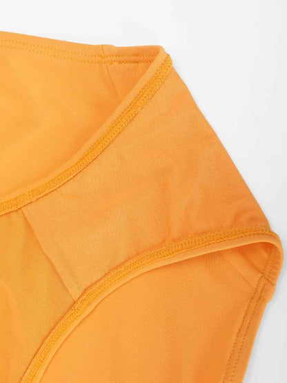 Figurformender Badeanzug mit V-Ausschnitt & Rückenfrei – Eleganter Shaping Monokini für Damen