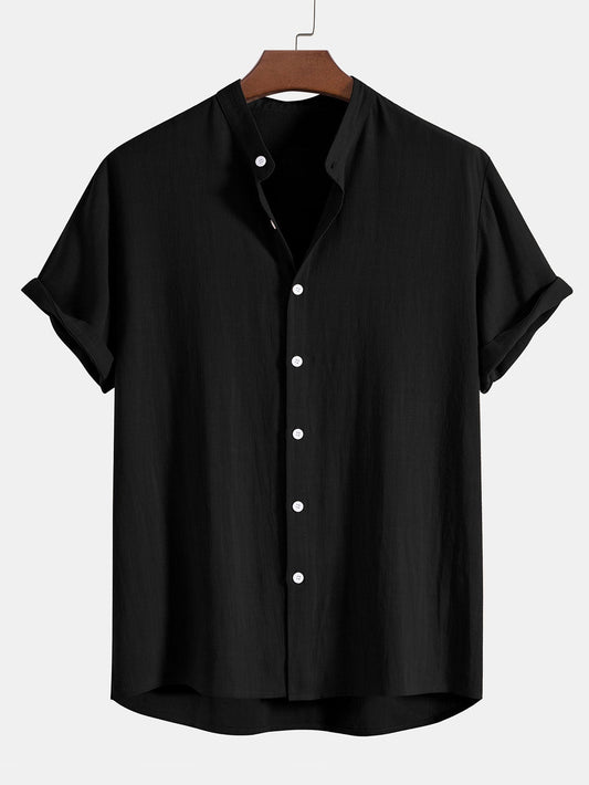 Leichtes Sommer Set aus Hemd & Hose für Herren – Luftiges Freizeit Outfit aus Leinenmix