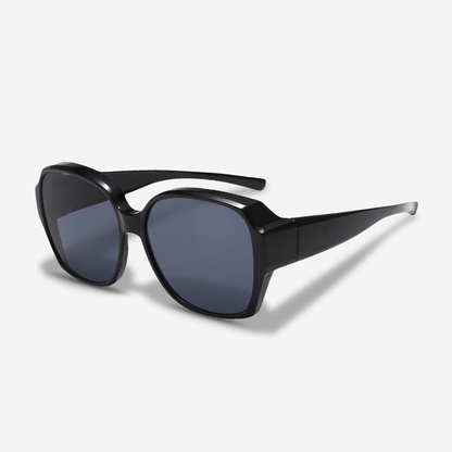 Elegante Oversize Sonnenbrille für Damen – Klassisches Design mit Gold-Detail & UV400 Schutz