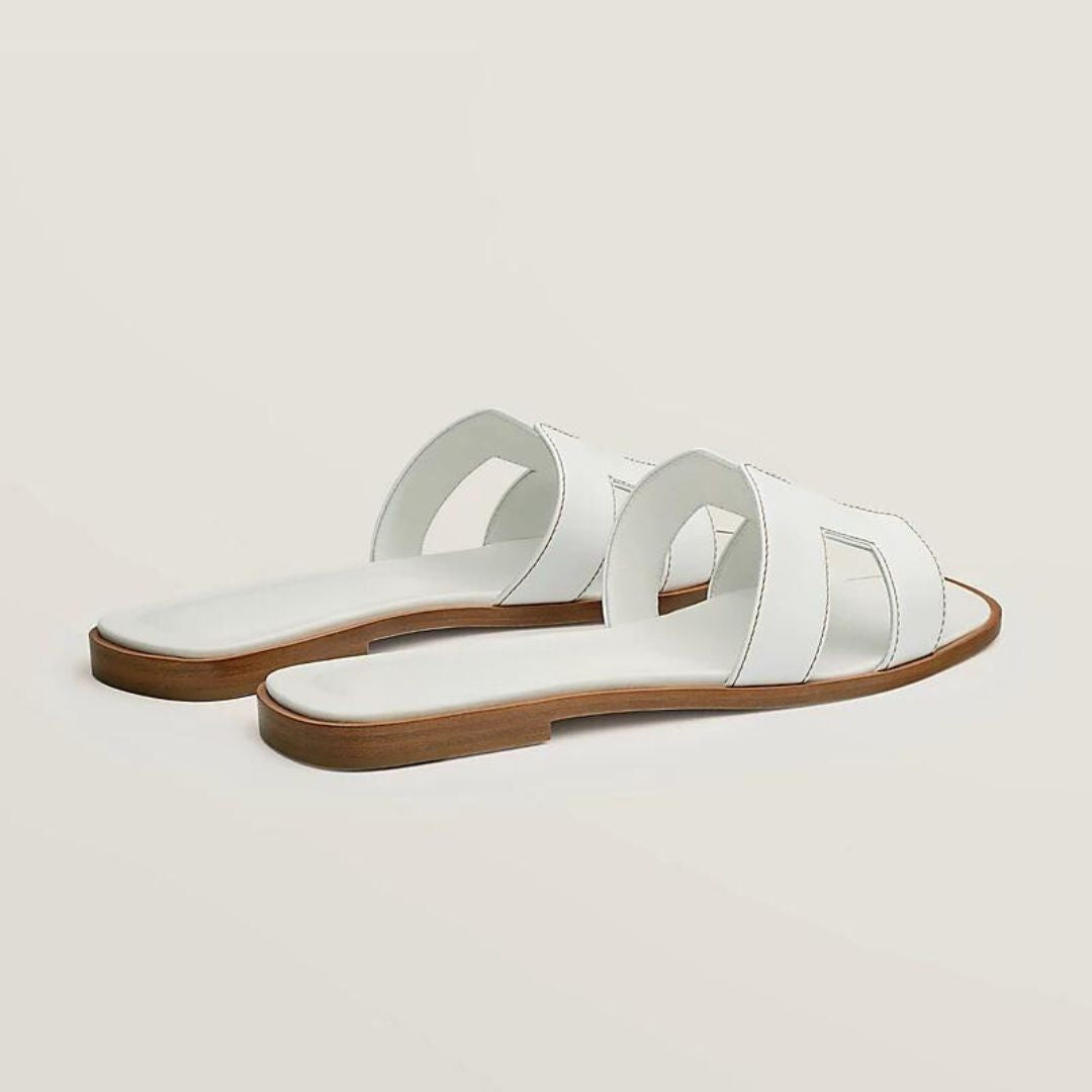 Elegante Slide-Sandalen für Damen mit Cut-Out Design – Flache Sommer Pantoletten