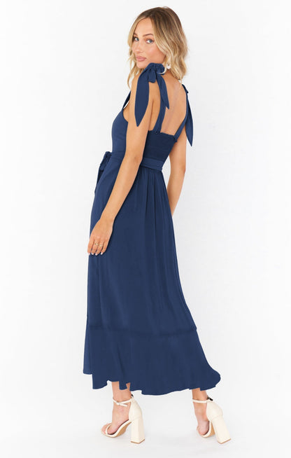 Élaria - Boho Kleid mit Schlitz und Trägern