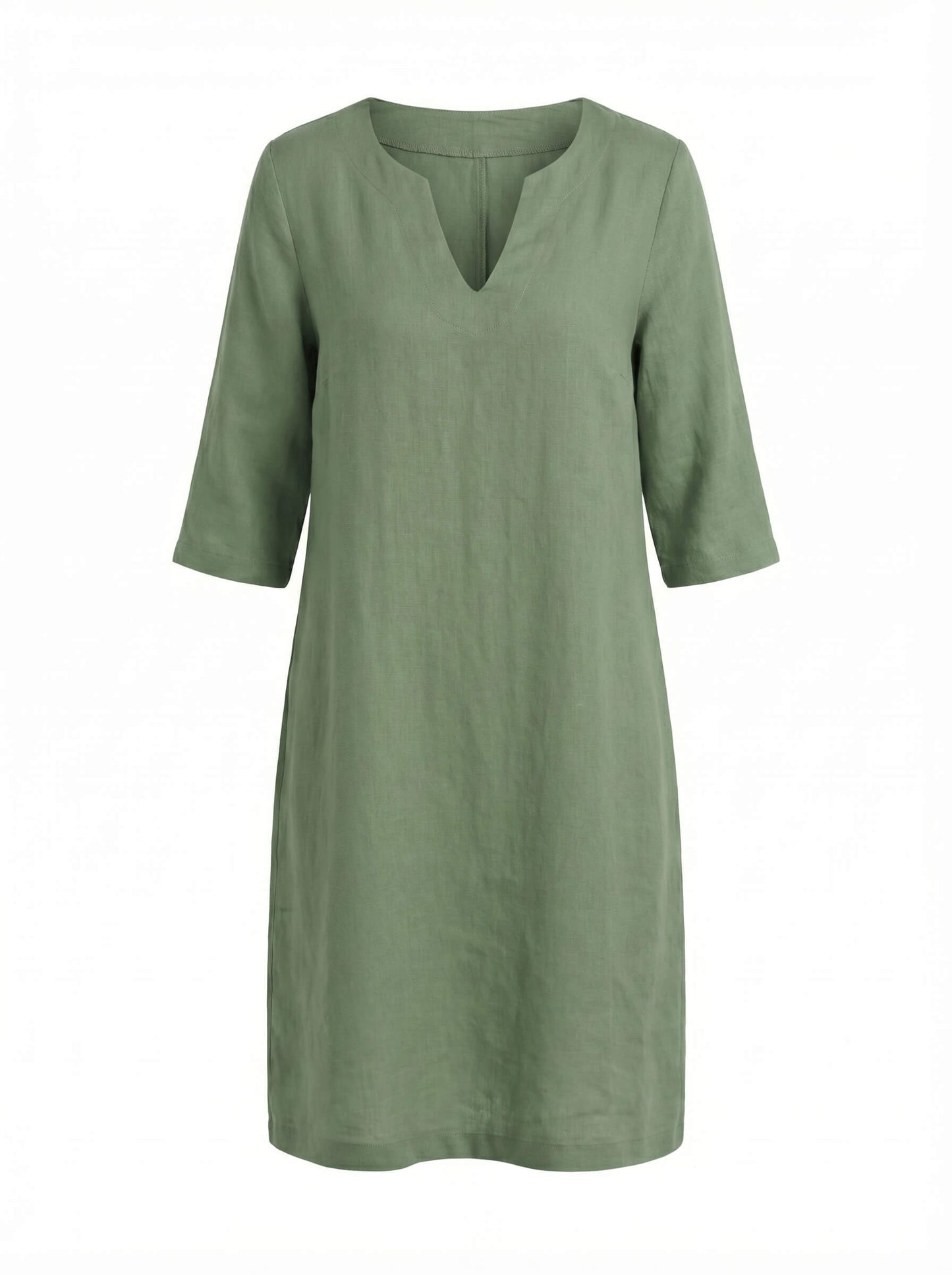 Leichtes Sommerkleid für Damen – Luftiges Kleid mit V-Ausschnitt & bequemer Passform