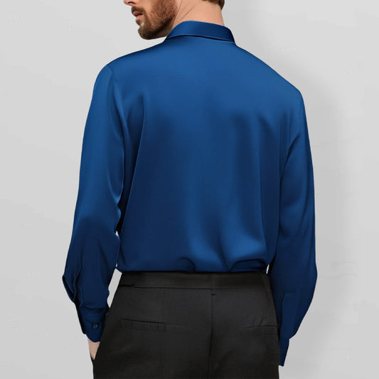 Théo - Mirabella Hemd, Knitterfrei und Stretch für Frühling und Sommer, Elegant für Herren