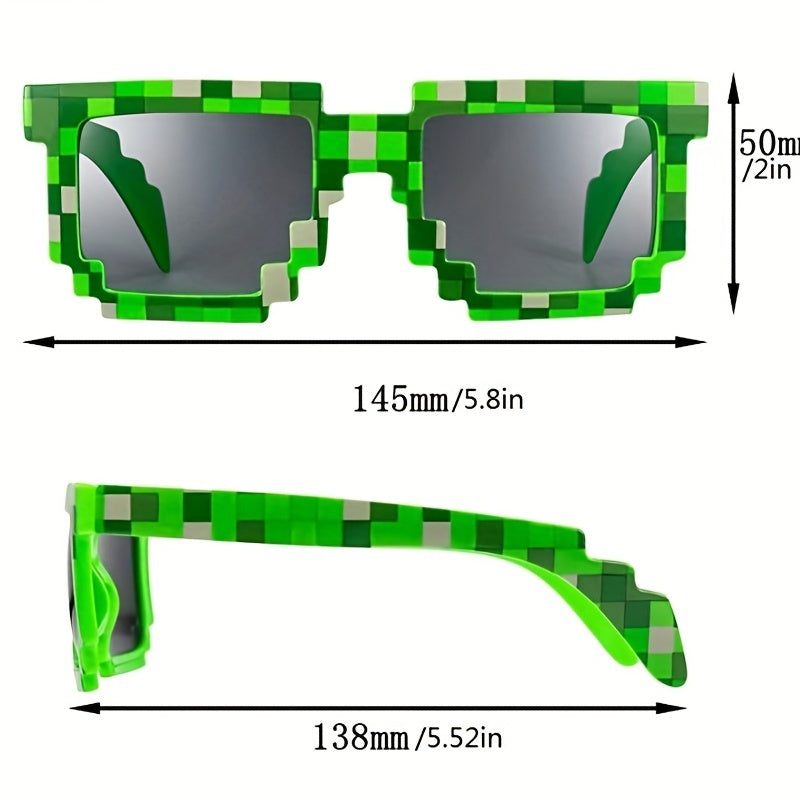 Pixel Style Sonnenbrille Retro Gaming für Damen – UV400 Statement Shades