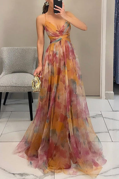 Liliane - Maxikleid mit Blumenmuster