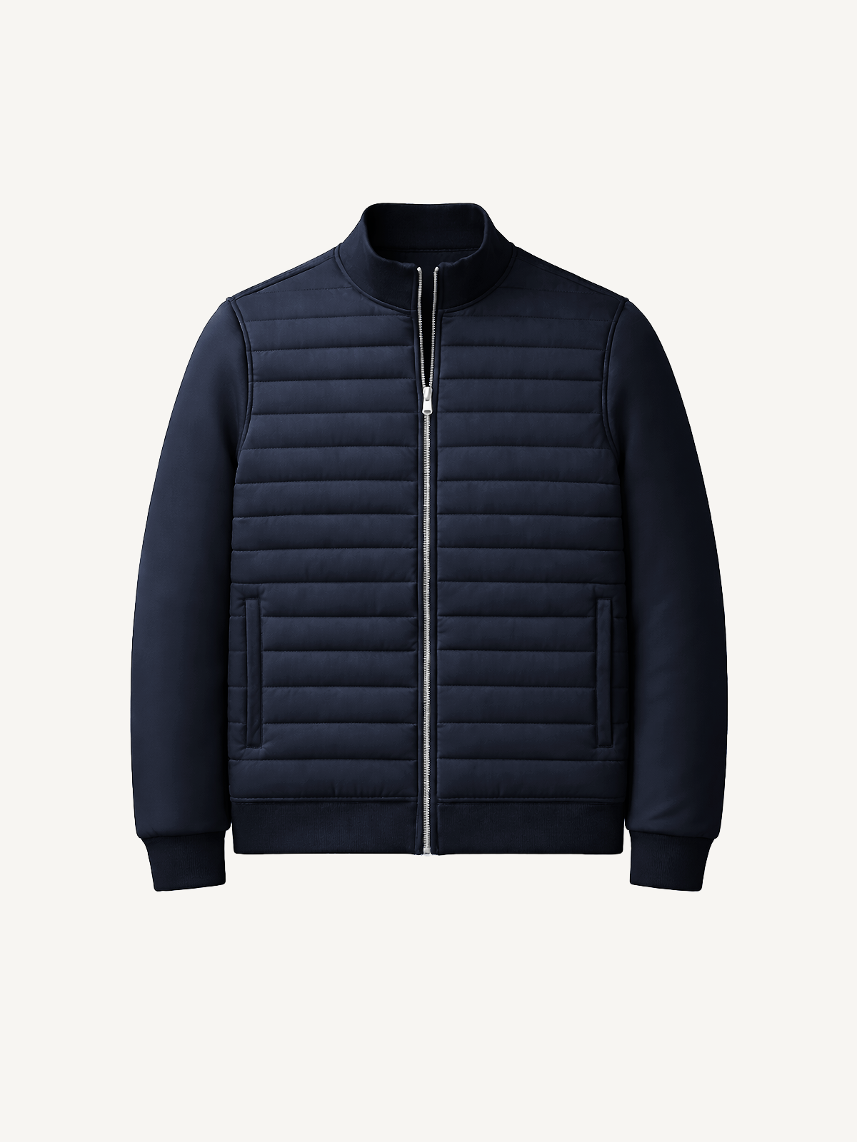 Leichte Herren Steppjacke mit Reißverschluss – Moderne Übergangsjacke Atmungsaktiv & Stylisch