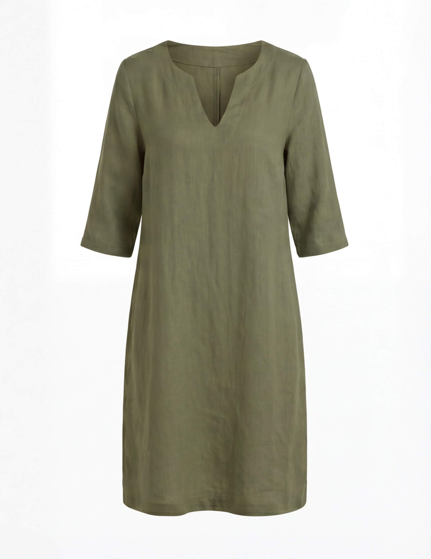 Leichtes Sommerkleid für Damen – Luftiges Kleid mit V-Ausschnitt & bequemer Passform