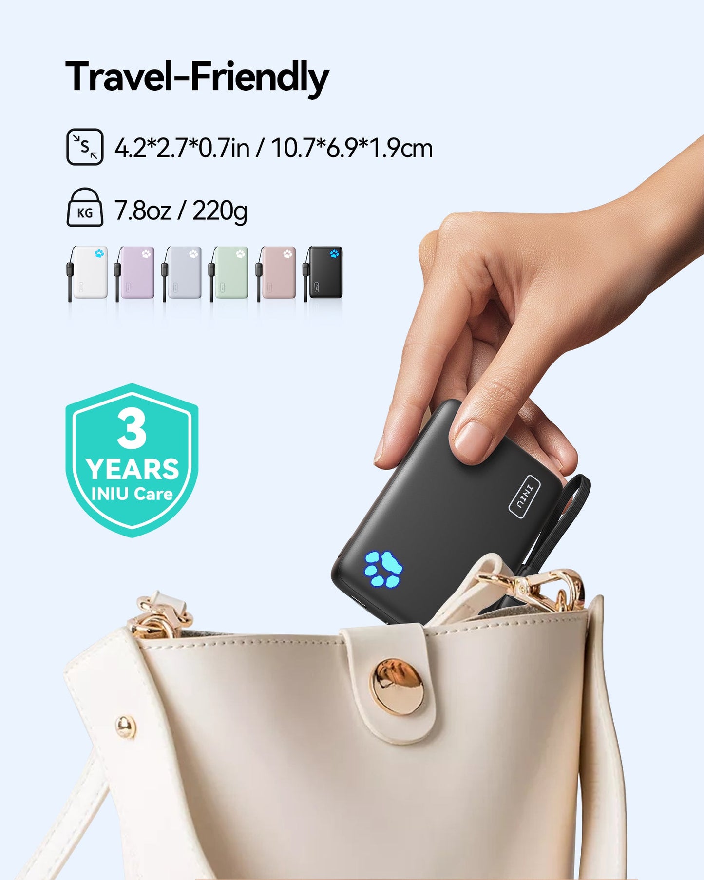 Magnetische Powerbank mit 10.000mAh – 15W Wireless & 30W Schnellladung für iPhone und MagSafe