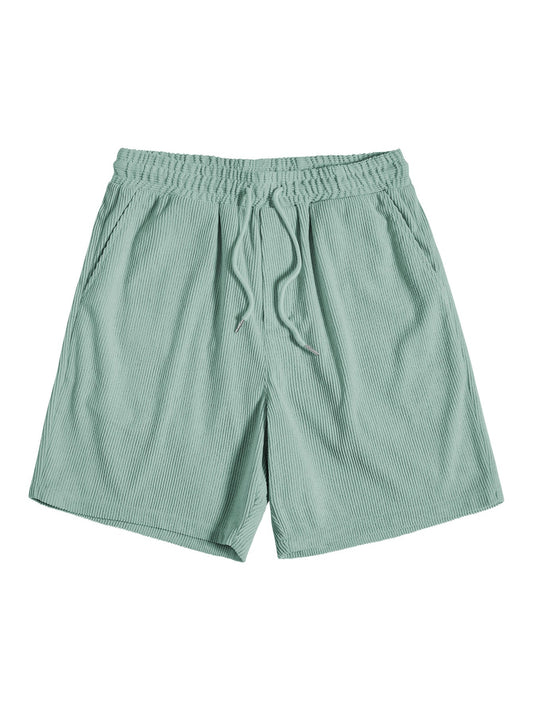 Sommer Set aus Kurzarm Hemd & Shorts – Strukturierter Freizeitlook atmungsaktiv für Herren