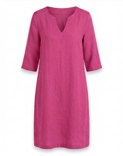 Leichtes Sommerkleid für Damen – Luftiges Kleid mit V-Ausschnitt & bequemer Passform