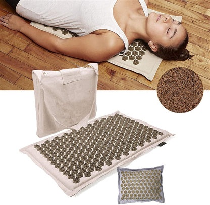 Akupressur Matte & Kissen Set – Tiefenentspannung, Muskelregeneration & Stressabbau