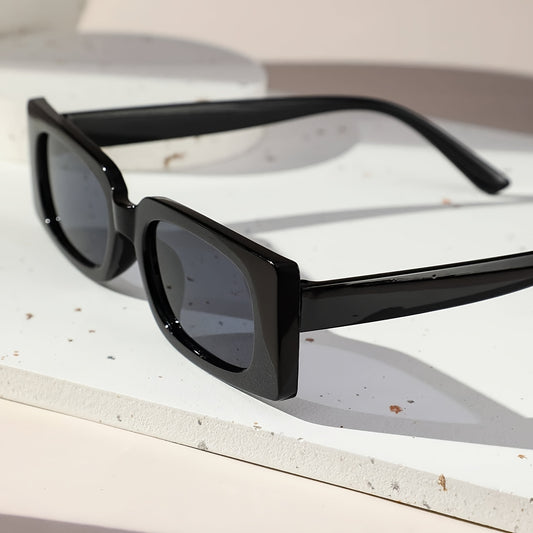 Rechteckige Retro Sonnenbrille für Damen – UV400 Schutz & Trendiger Y2K Style