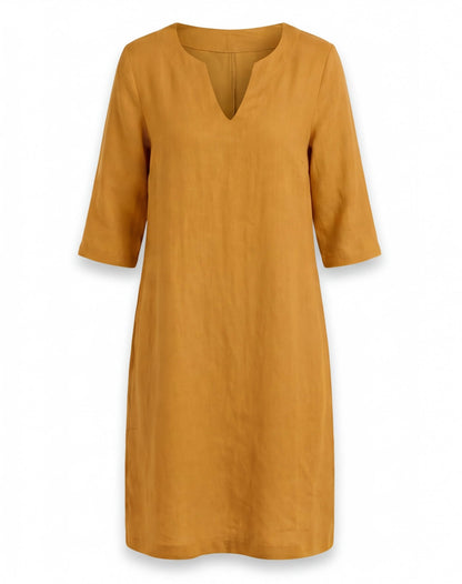Leichtes Sommerkleid für Damen – Luftiges Kleid mit V-Ausschnitt & bequemer Passform