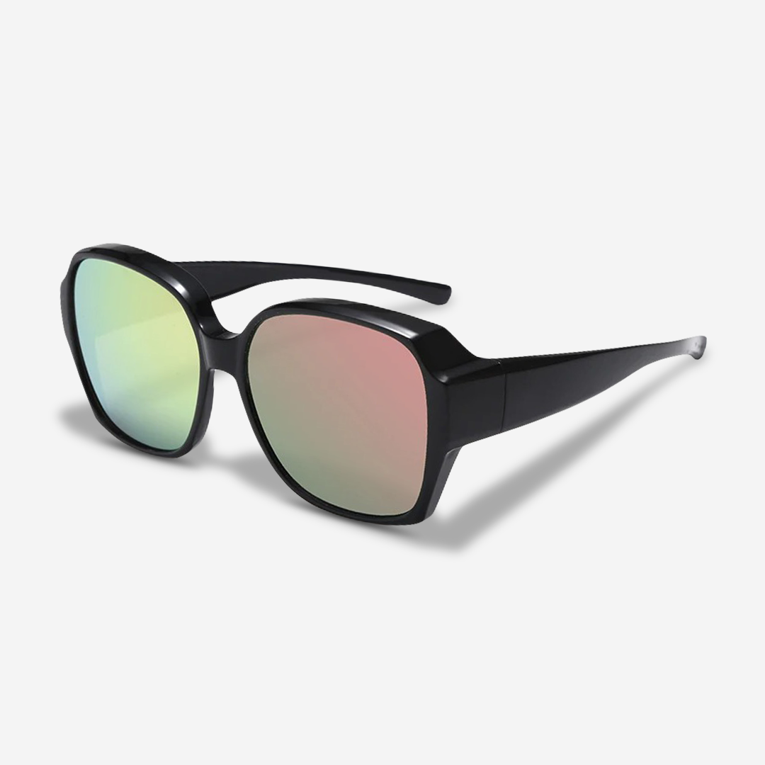Elegante Oversize Sonnenbrille für Damen – Klassisches Design mit Gold-Detail & UV400 Schutz